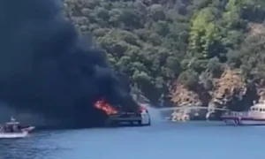 Fethiye’de Gezi Teknesinde Korku Dolu Anlar